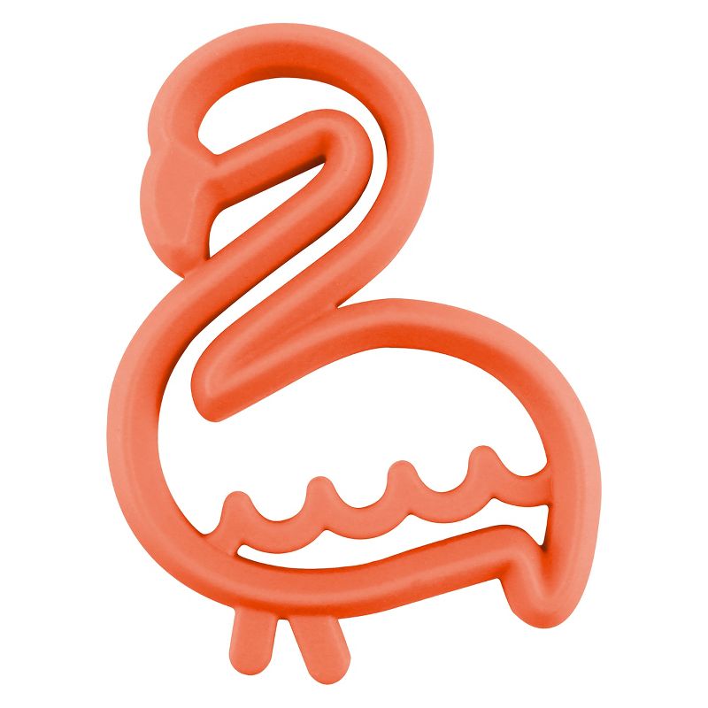Itzy Ritzy Silicone Teether Flamingo - Coral