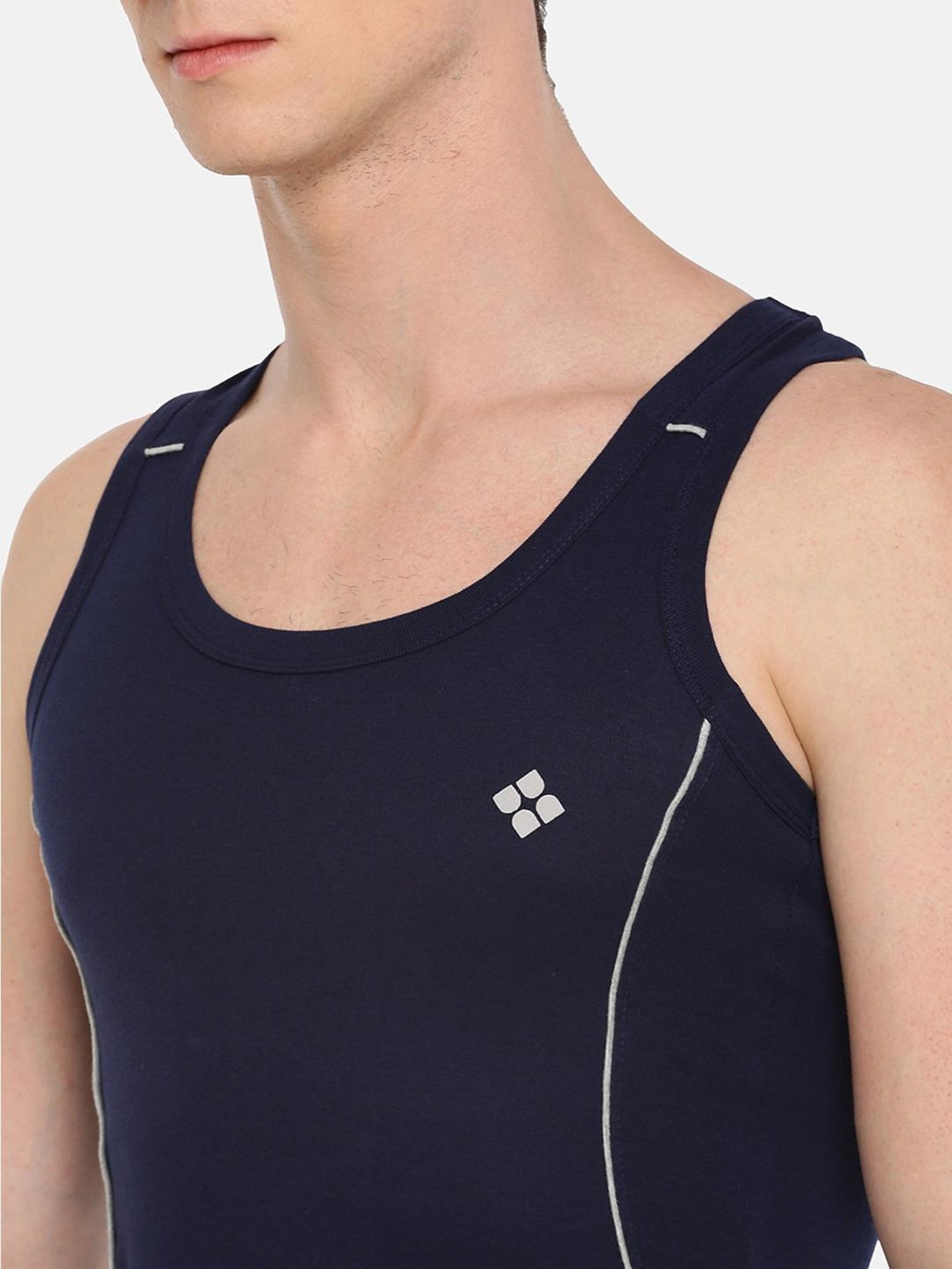 Dollar Bigboss Assorted Cotton Regular Fit Vest - Pack Of 5