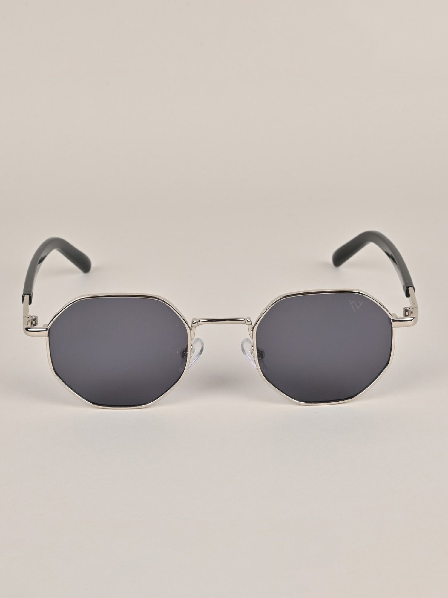 Voyage Black Round UV Protection Unisex Sunglasses