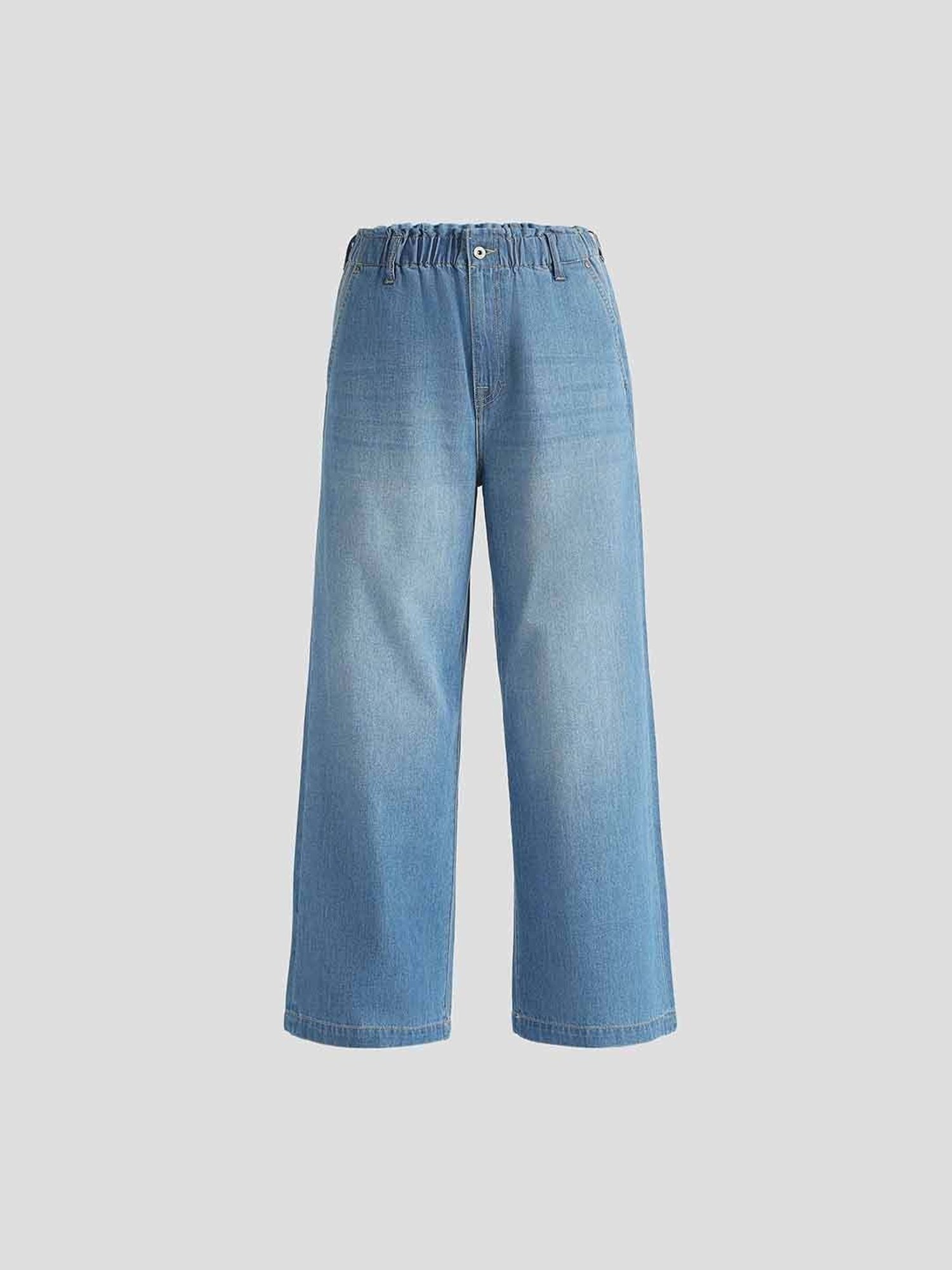 Pepe Jeans Blue Cotton High Rise Flared Jeans