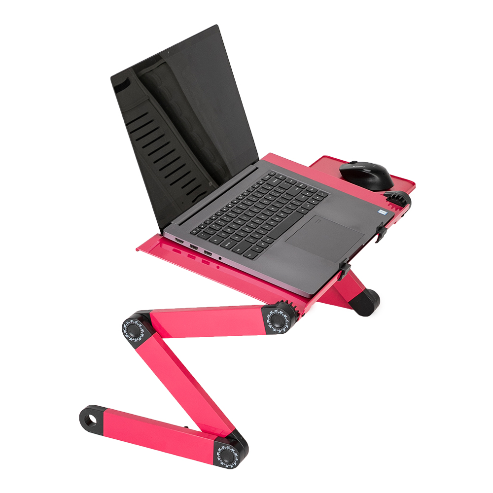Laptop Stands Adjustable&nbsp;Lap Desks Portable Laptop Bed Table with Cooling Fans & Mouse Pad for Couch, Bed, Sofa