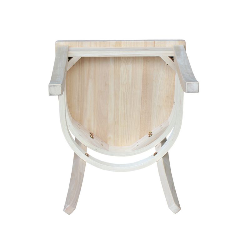 Set Of 2 Charlotte X Back Chair Unfinished - International Concepts