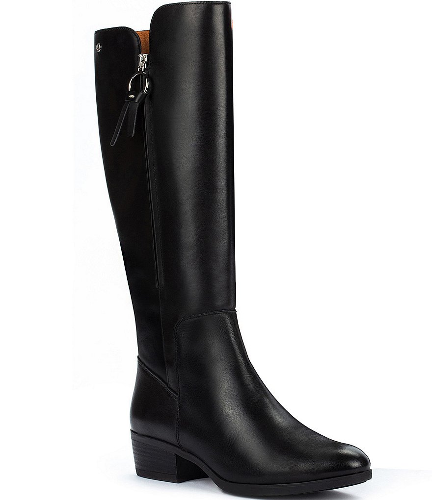 Pikolinos Daroca W1U Leather Side Zip Tall Boots