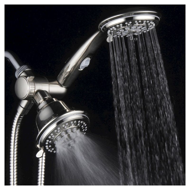 Ultra Luxury Combo Shower System Brushed Nickel - Hotelspa