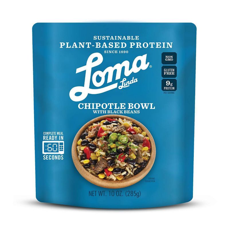 Loma Linda Plant-Based Protein Chipotle Bowl - 10oz