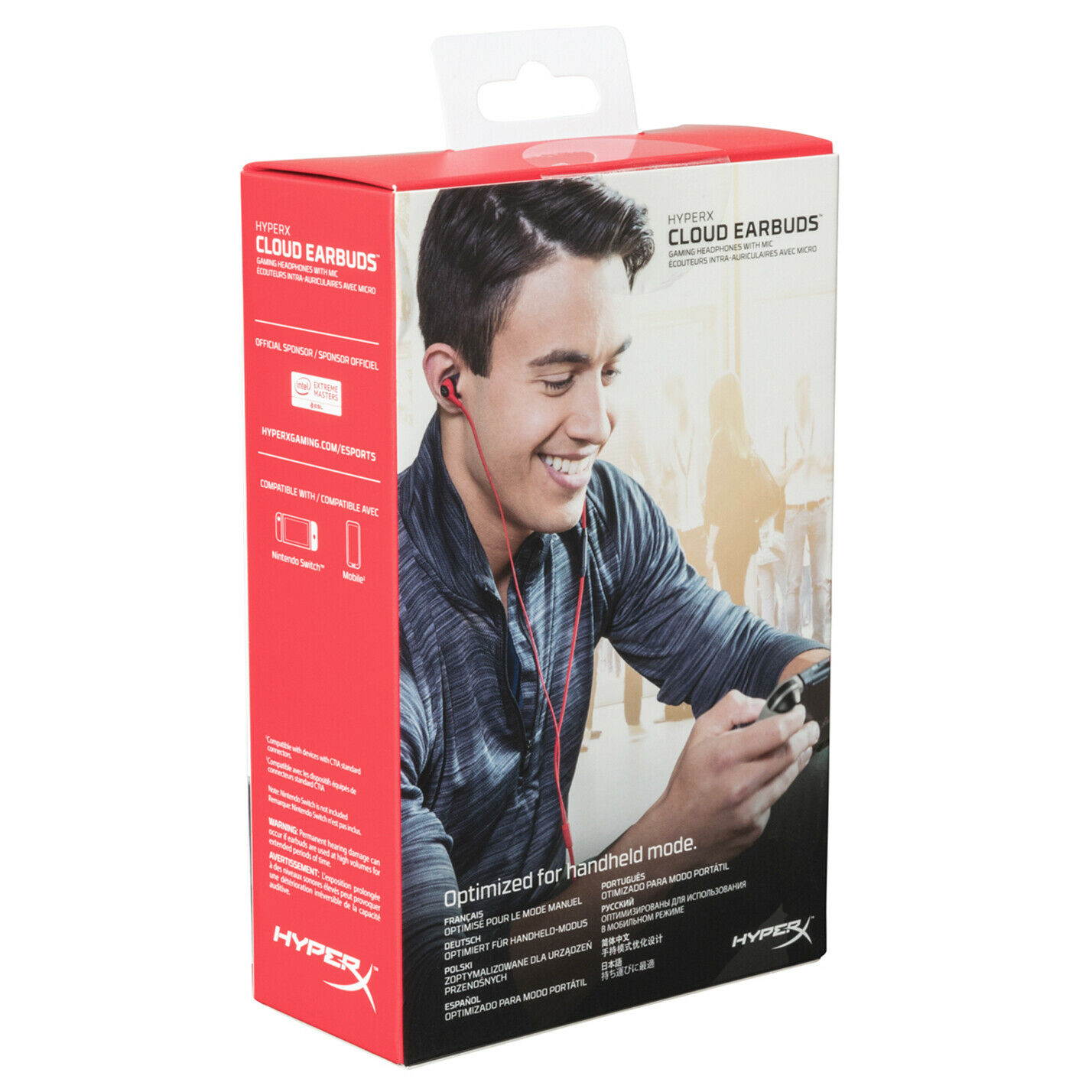 HyperX Cloud Earbuds Gaming Headphones with Mic for Nintendo Switch and Mobile