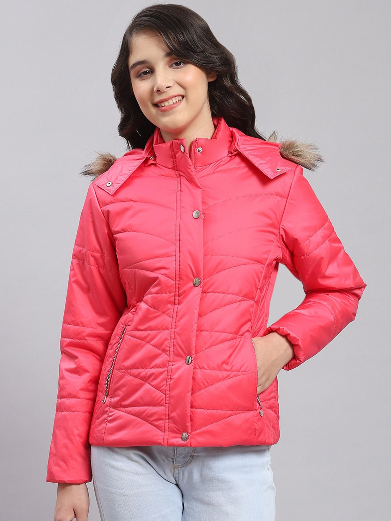 Elle Kids Black Self Pattern Jacket