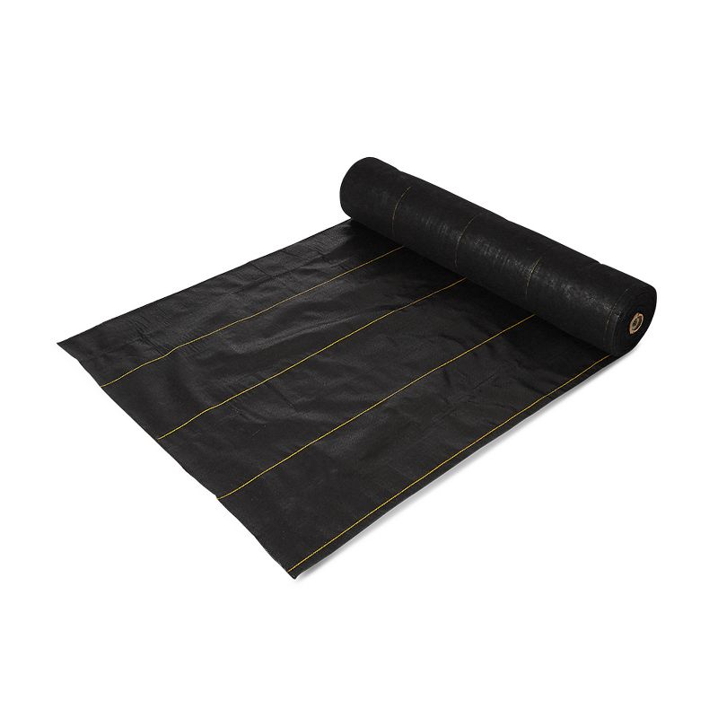 DeWitt P4 Pro 5 5-Ounce 4 x 250 Feet Commercial and Home Garden Landscape Weed Block Barrier Heavy-Duty Woven Ground Cover Fabric, Black