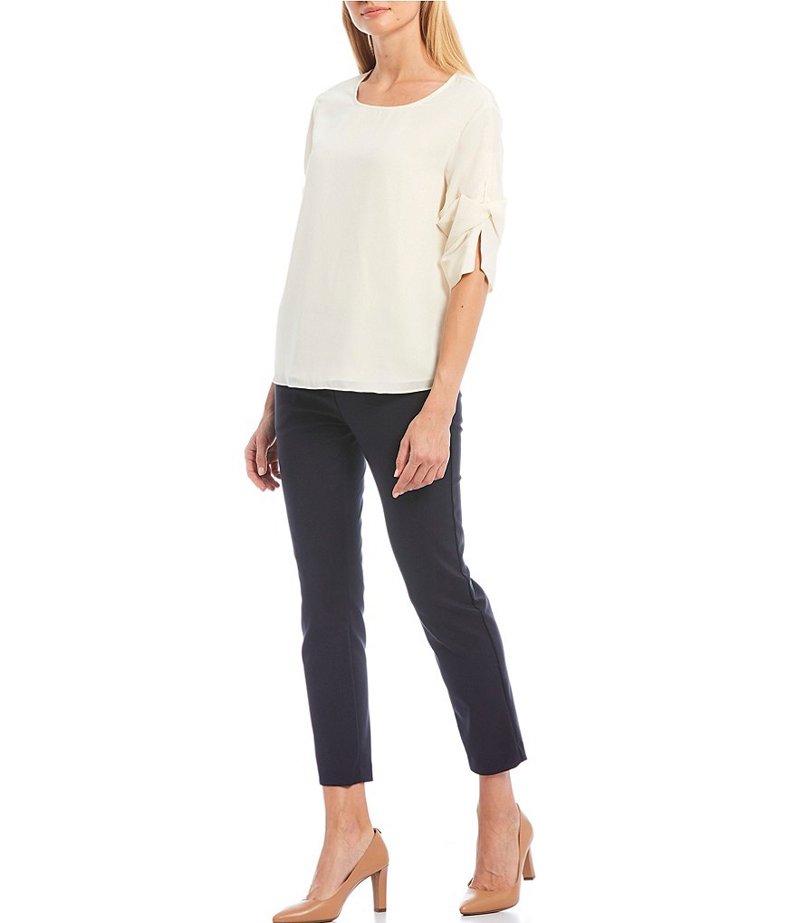 Gibson & Latimer Alexa High Rise Slim Ankle Pull-On Pants