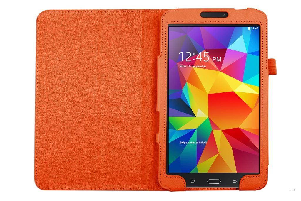 Hellfire Trading Magnetic PU Leather Case Cover for Samsung Galaxy Tab 4 8" T330 - Black