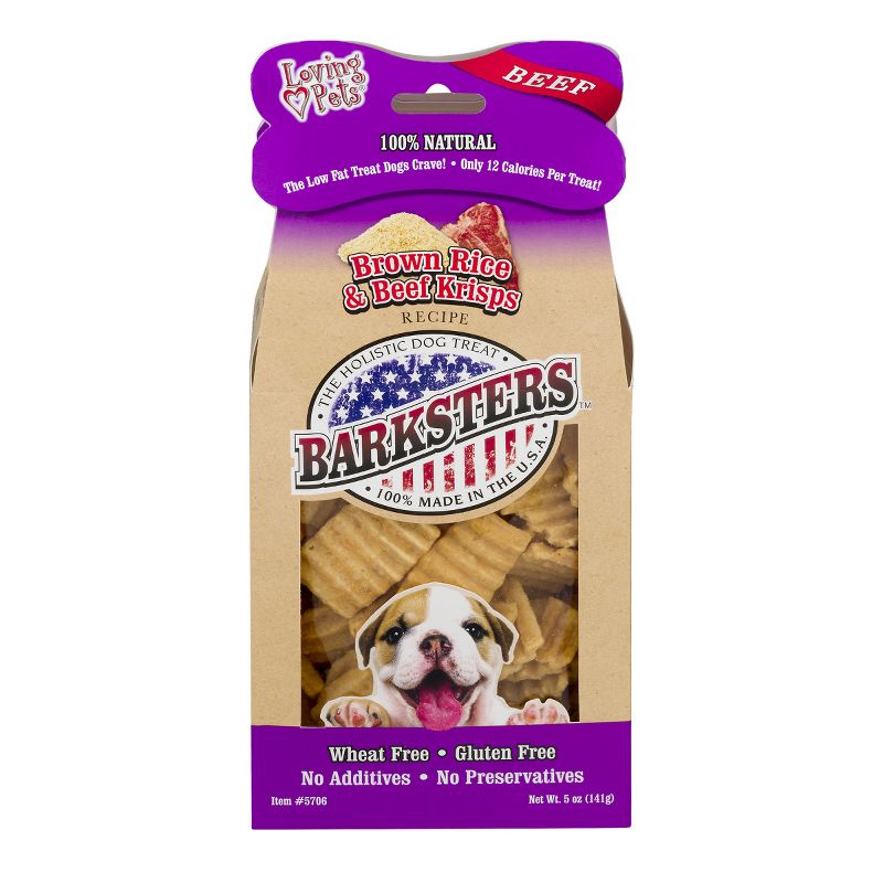 Loving Pets Barksters Brown Rice & Beef (5 oz Pack)