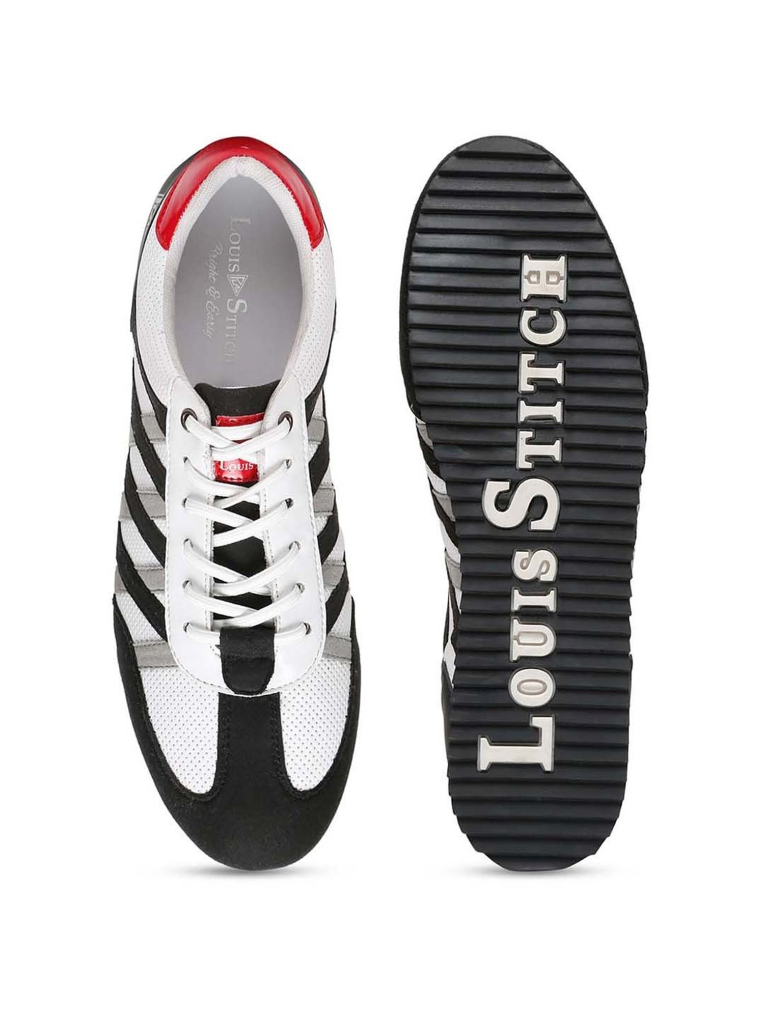 Louis Stitch Men's Egyptian Black Casual Sneakers