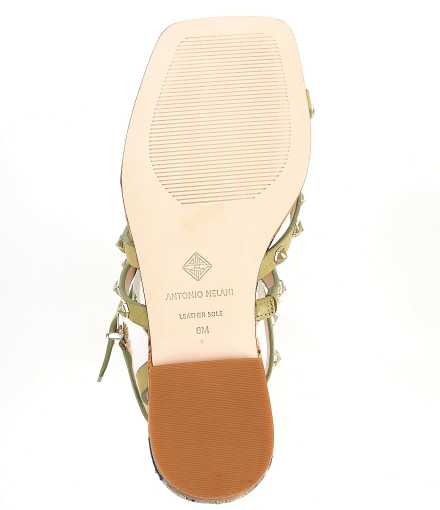 Antonio Melani Dyandraa Leather Studded Detail Sandals