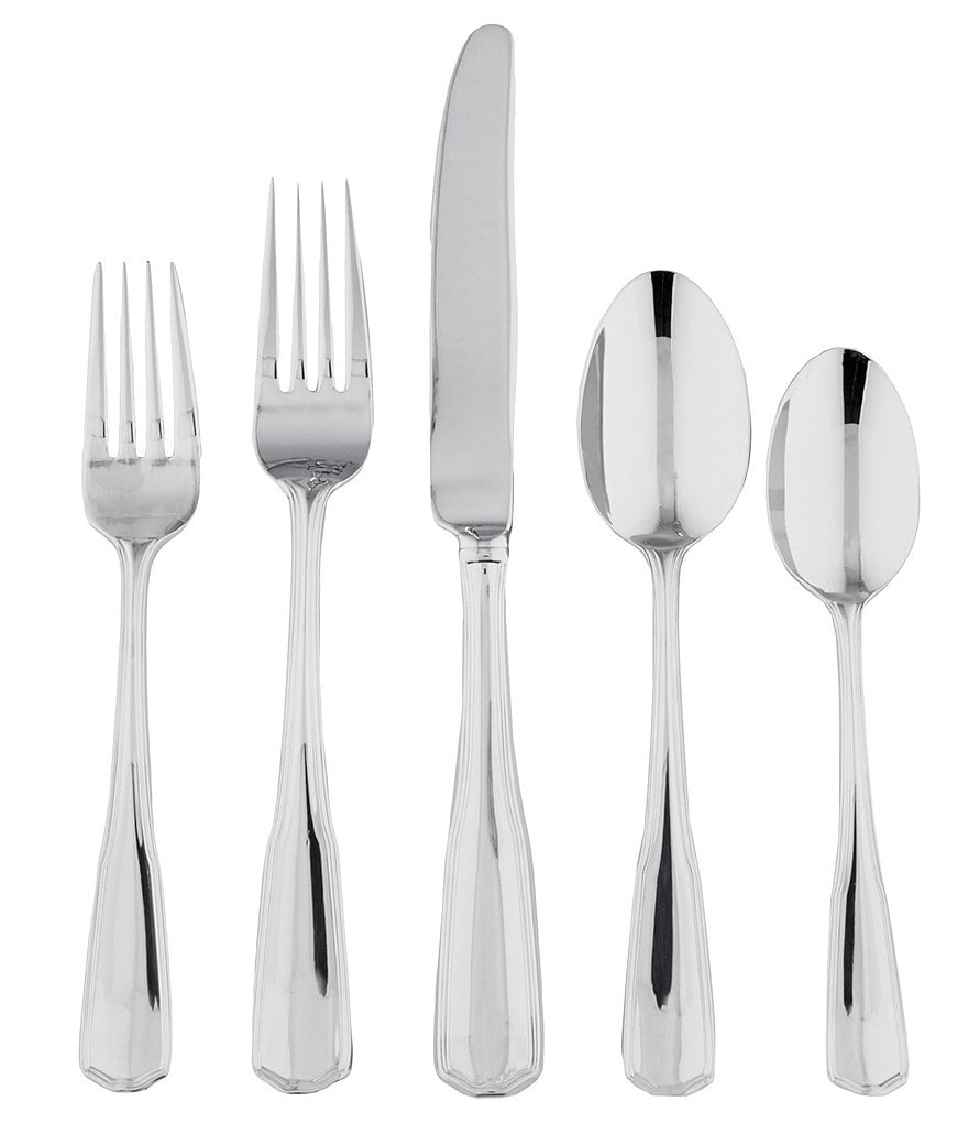 Southern Living Leigh 45-Piece Stainless Steel Flatware Set