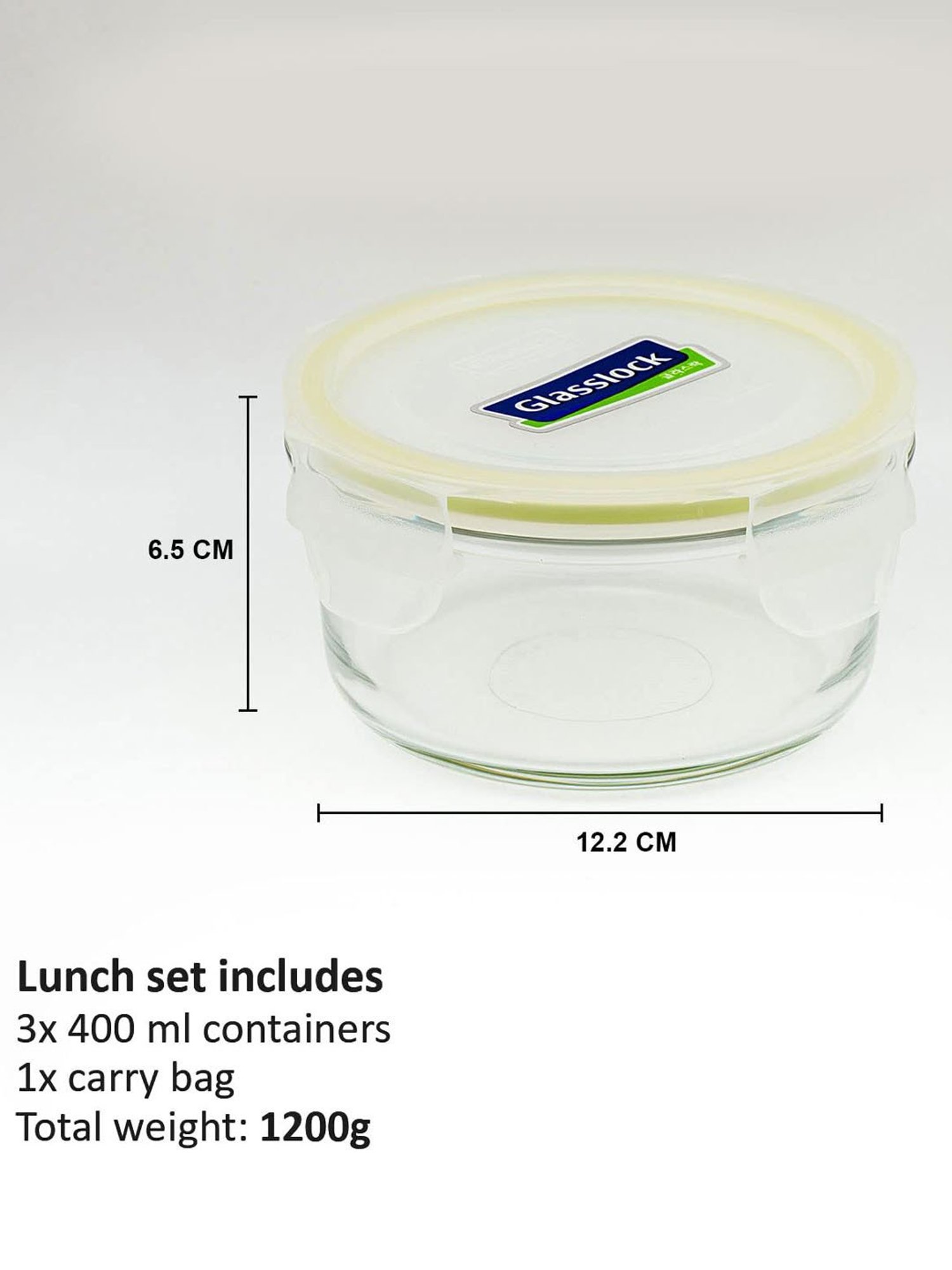 Glasslock Transparent Glass 400 ml Jars and Container