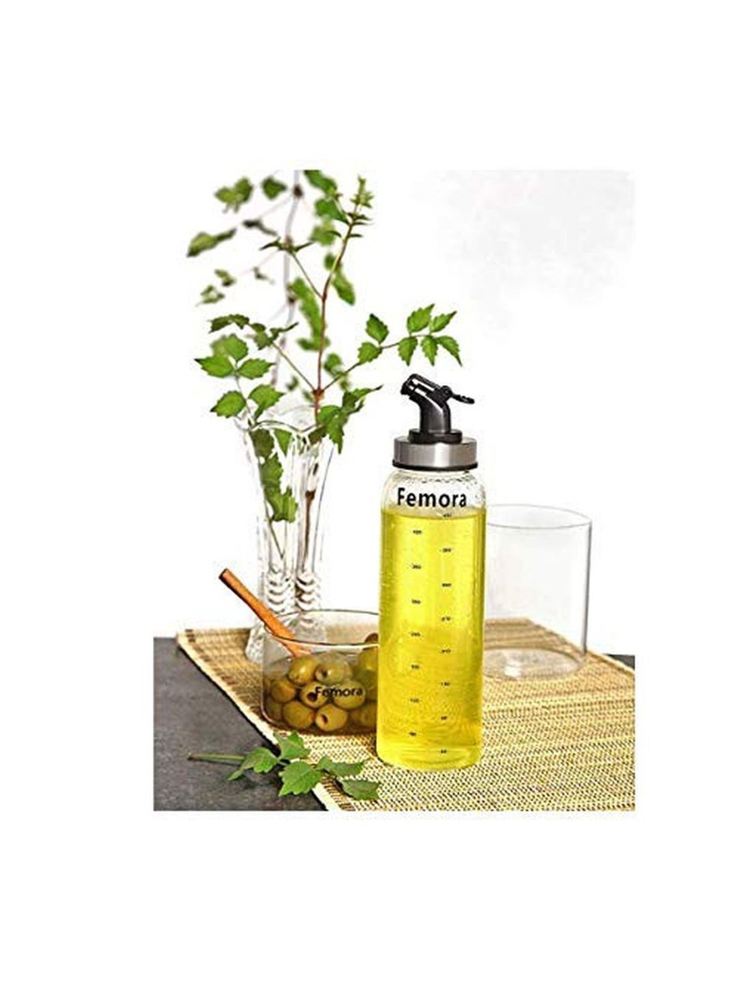 COLE & MASON White & Beige Ceramic Pourer - Set of 1