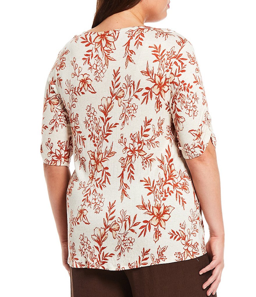 Bryn Walker Plus Size Pira Ponti Sleeveless Jewel Neck Oversized Tank