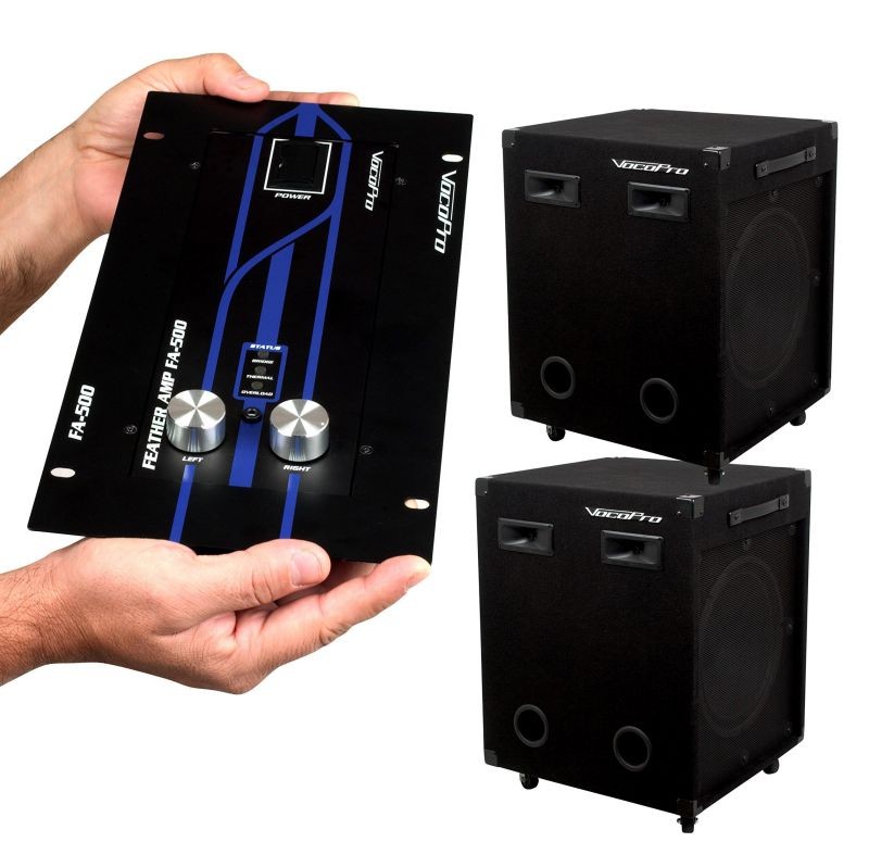 Vocopro EVENTMAN230 Two Powered 2-way 15-in P.a. Vocal Speaker W/eminence Drivers