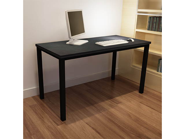 47inch Computer Desk Game Desk MDF And Metal Multi-function Table For Dining and Living Room,Modern Minimalistic Style, Solid Sturdy Table,Brown,GT93