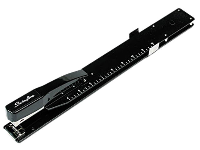 Swingline 34121 Heavy-Duty Stapler, 12 Inch Reach, 20-Sheet Capacity, Black