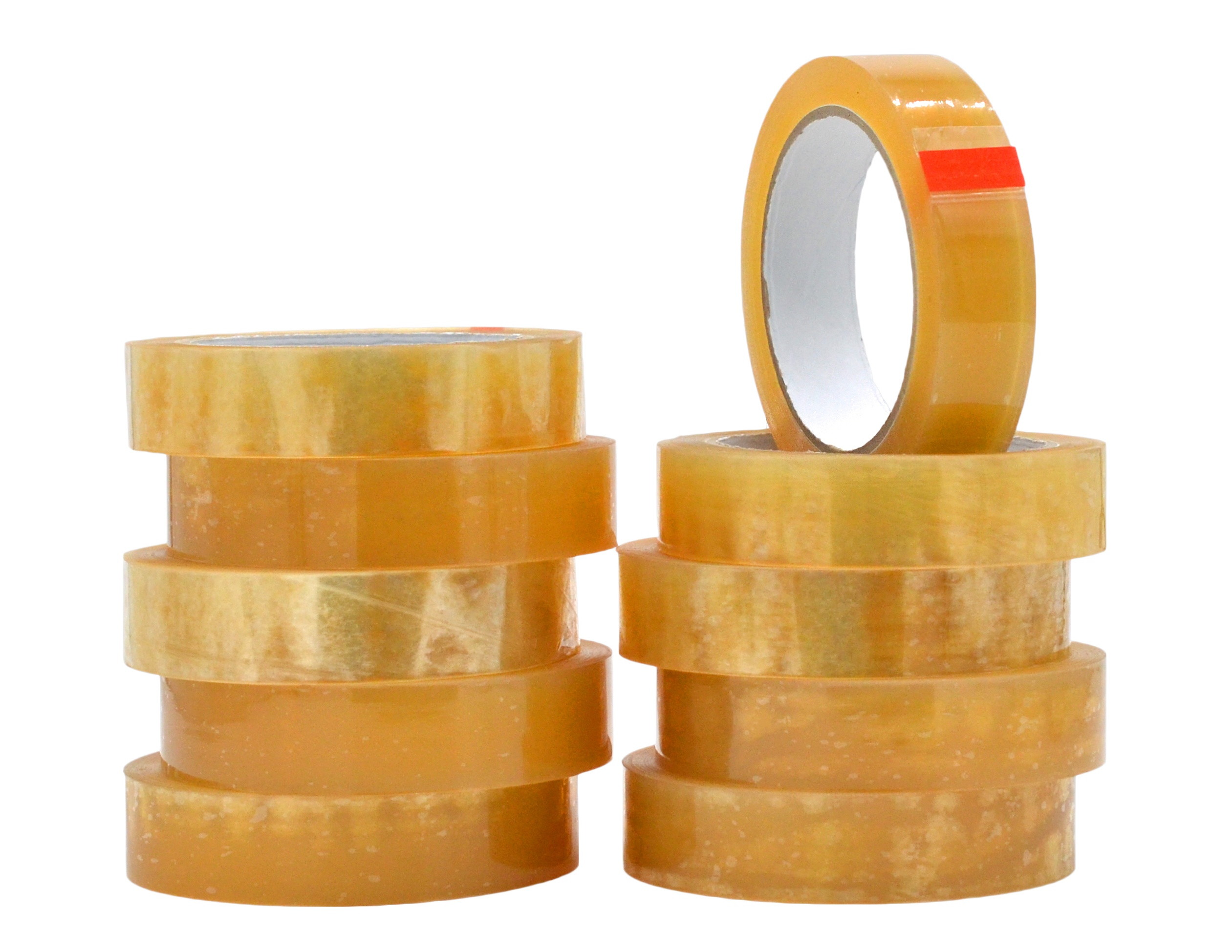 WOD BCST Biodegradable Packaging Tape, Clear, 1 inch x 72 yds (Pack of 10) Cellophane Stationery Eco Friendly Tape for Carton Sealing, Moving, Shipping, & Office