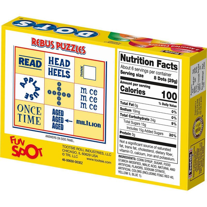 Dots Assorted Fruit Flavored Gumdrops - 6.5oz