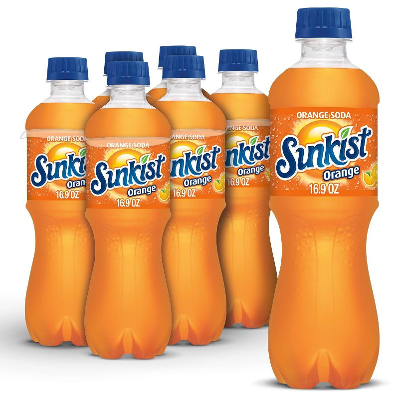 Sunkist Orange Soda - 6pk/0.5 L Bottles