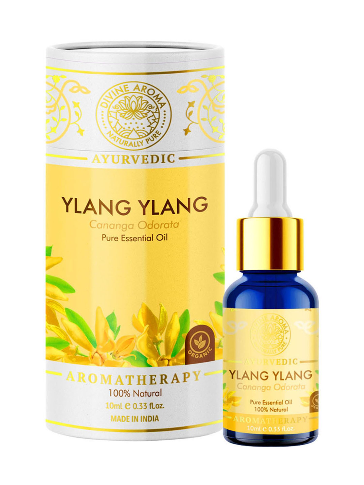 Divine Aroma Ylang-Ylang Essential Oil - 10 ml