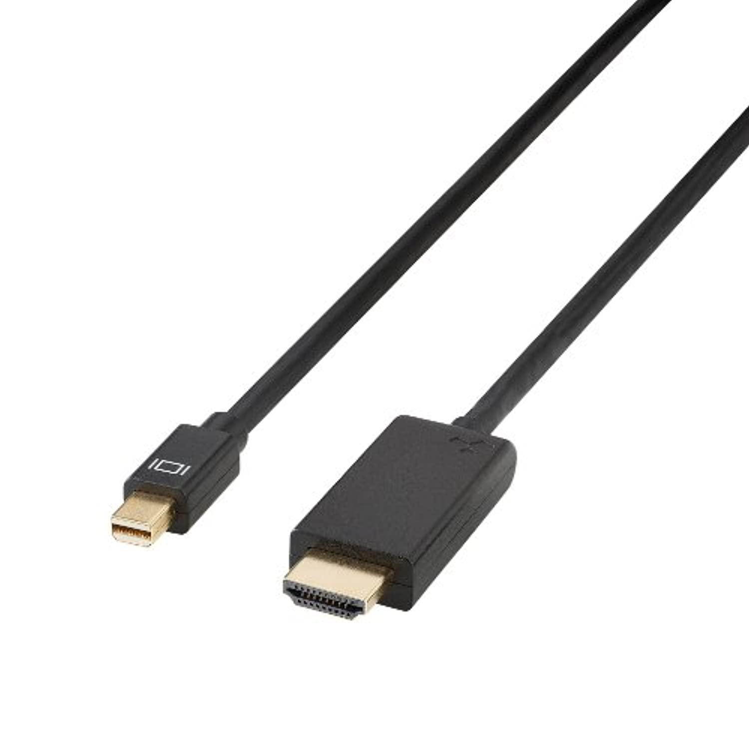 kanex mini displayport/thunderbolt to hdmi cable 10 feet (3.0 meter) with audio support hd 1080p (1920x1080)