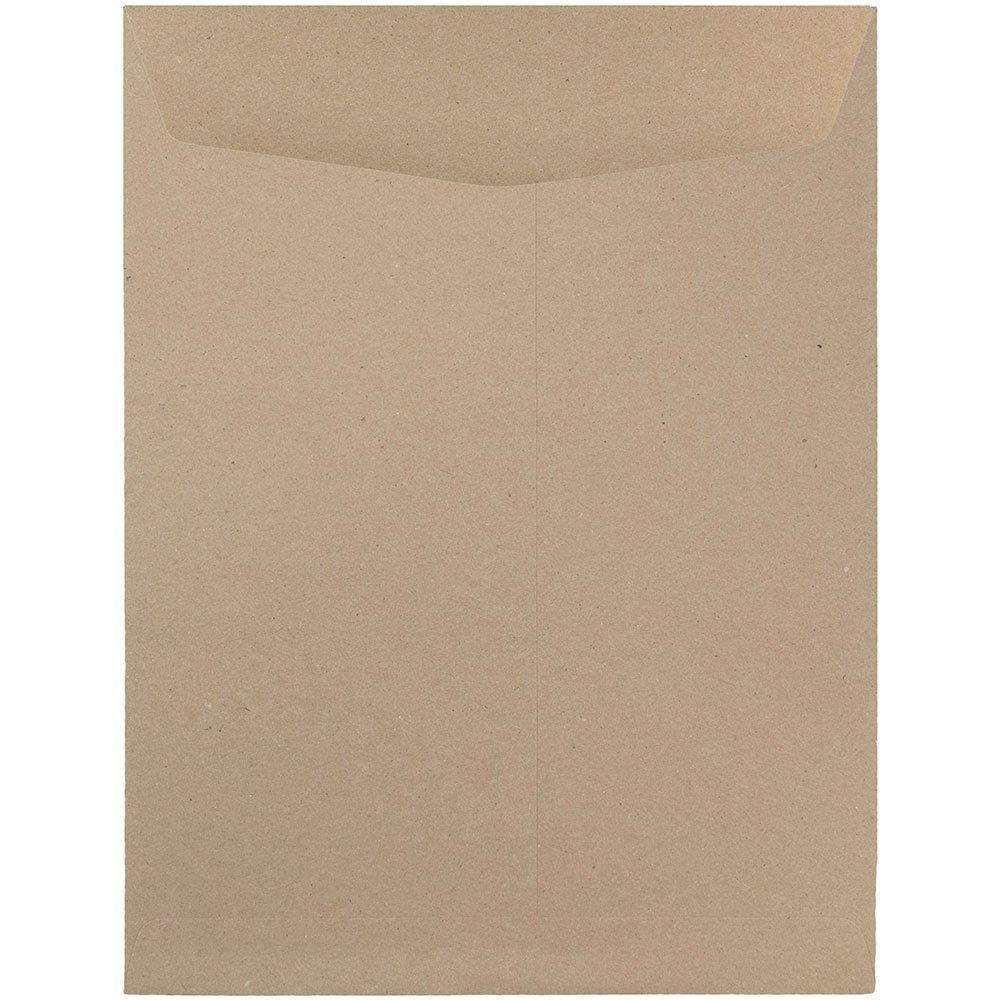 JAM PAPER 9 x 12 Open End Catalog Premium Envelopes - Brown Kraft Paper Bag - 10/Pack