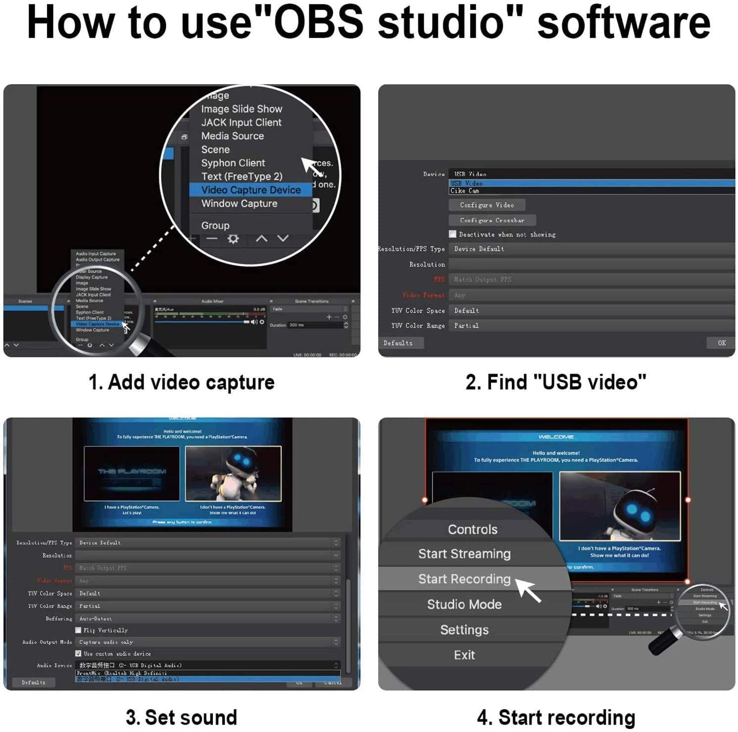 HDMI USB Audio Video Capture Cards, HDMI to USB Game Capture Card,Full HD 1080P Recording, Easily Connect DSLR, Camcorder, or Action Cam to PC or Mac for High Definition Acquisition, Live Broadcasting