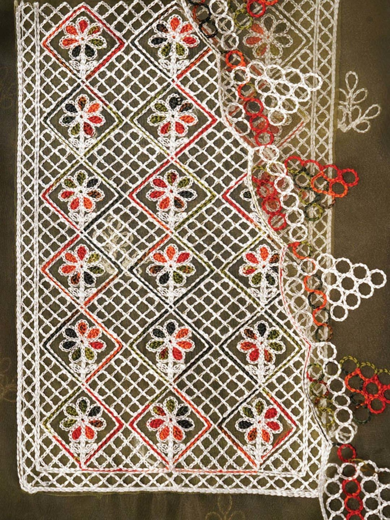 Jaipur Kurti Green Embroidered Unstitched Dress Material