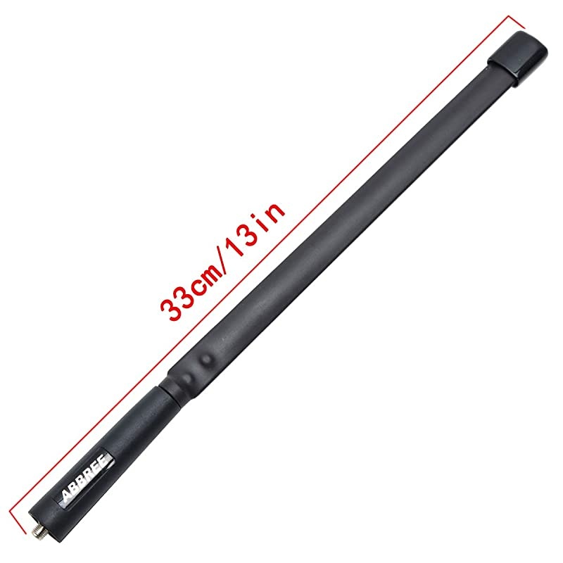 SMA-Female Dual Band VHF/UHF 144/430MHz High Gain Foldable CS Tactical Antenna for Baofeng BF-F8HP BF-888S GT-3 UV-5R UV-82 Two Way Radio (13in)