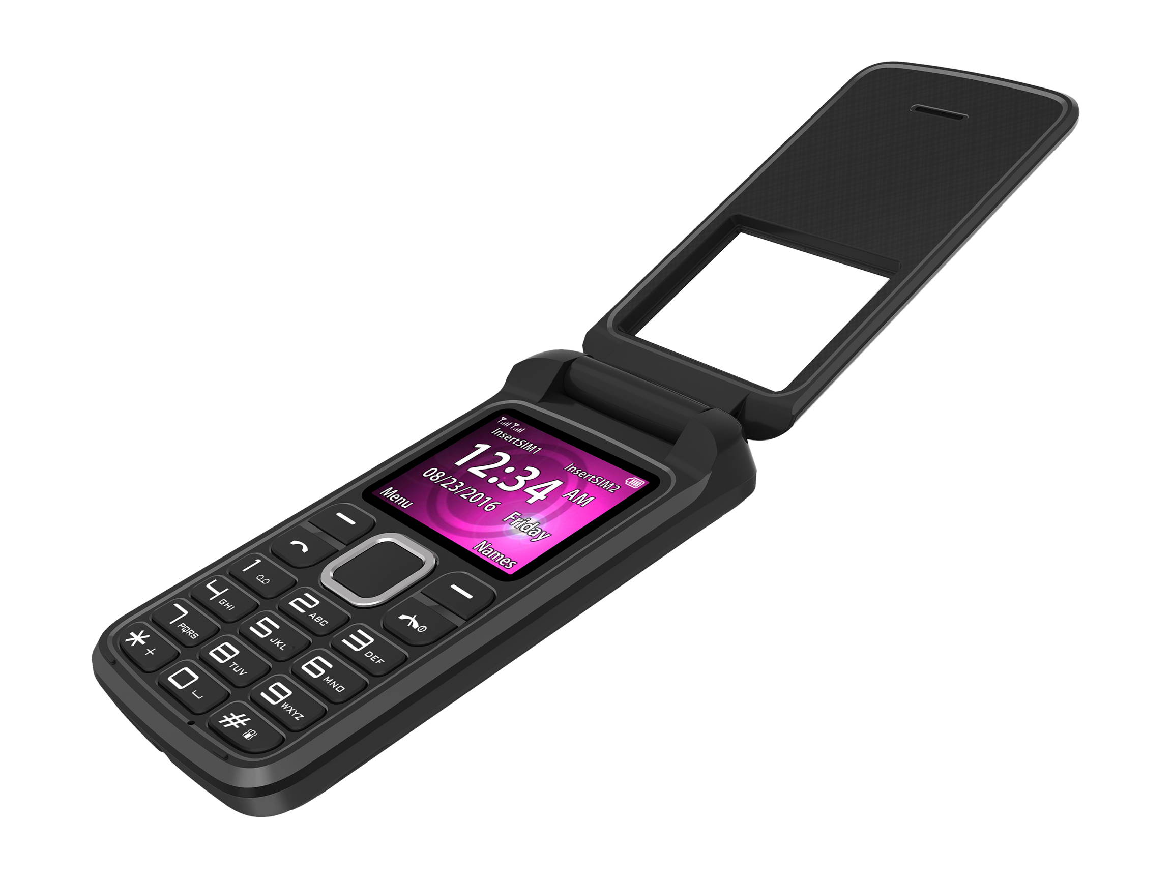 BLU Zoey Flex 3G Z170L 1.8" Cellphone GSM Unlocked Dual Sim Black