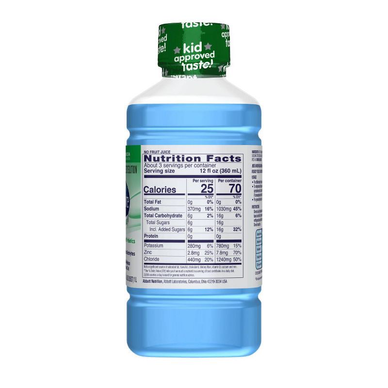 Pedialyte Electrolyte Solution Blue Raspberry - 33.8 fl oz