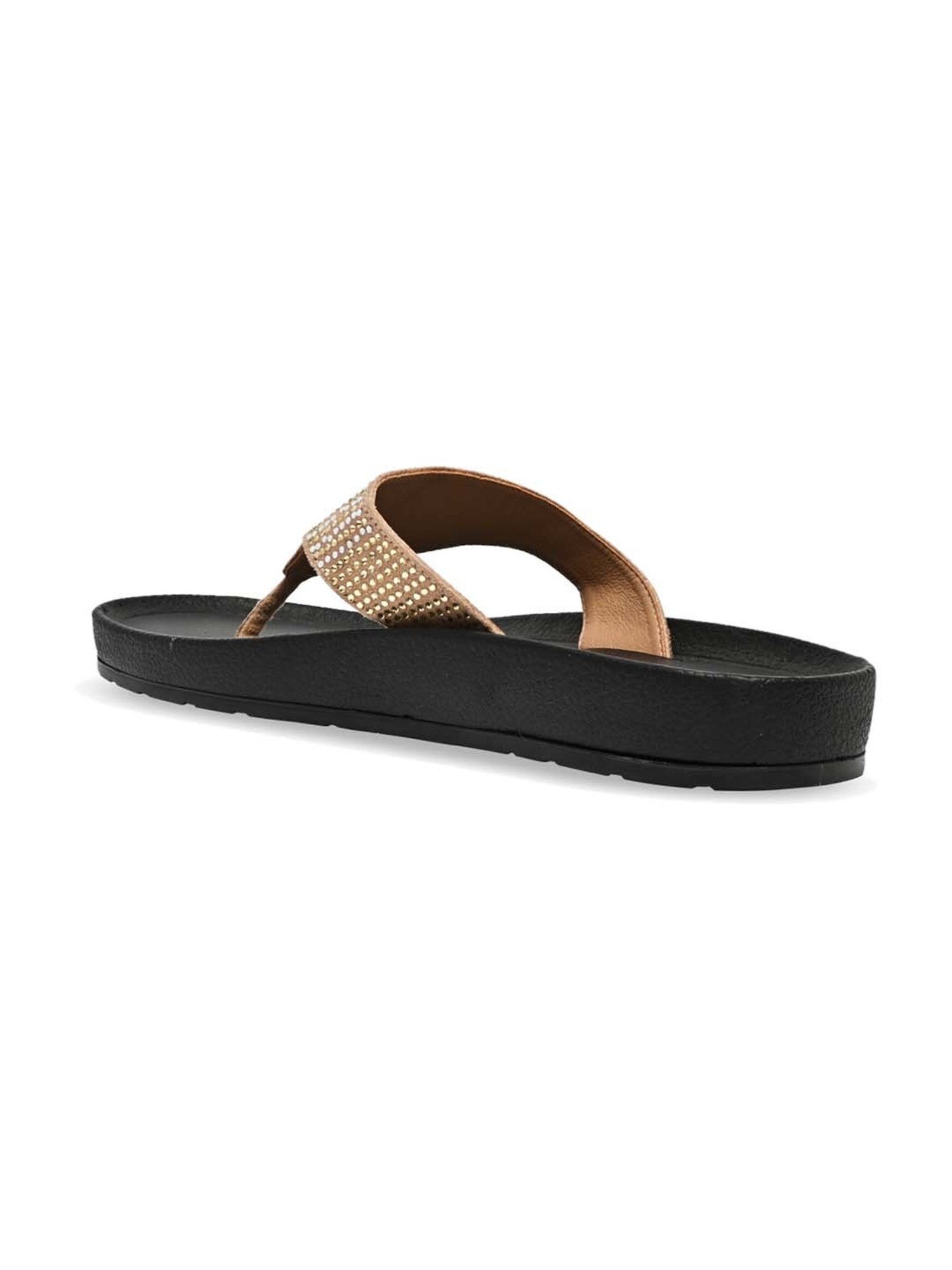 Rocia by Regal Women's Beige Thong Sandals