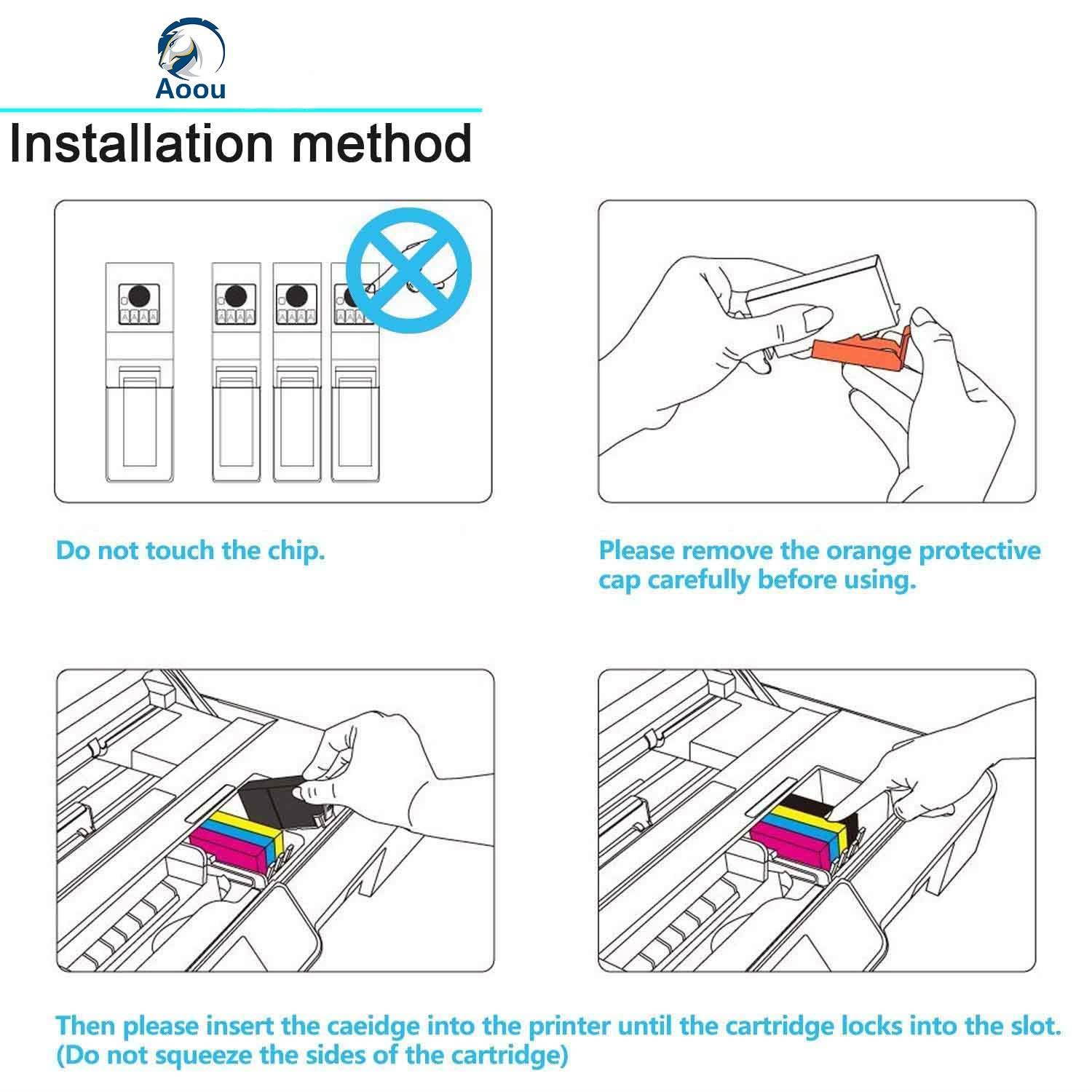 Aoou Compatible Ink Cartridge Replacement for Canon PGI-250XL PGI 250 XL CLI-251XL CLI 251 XL to use with PIXMA MX922 MG5520 (2 Large Black, 1 Cyan, 1 Magenta, 1 Yellow, 1 Small Black) 6 Pack