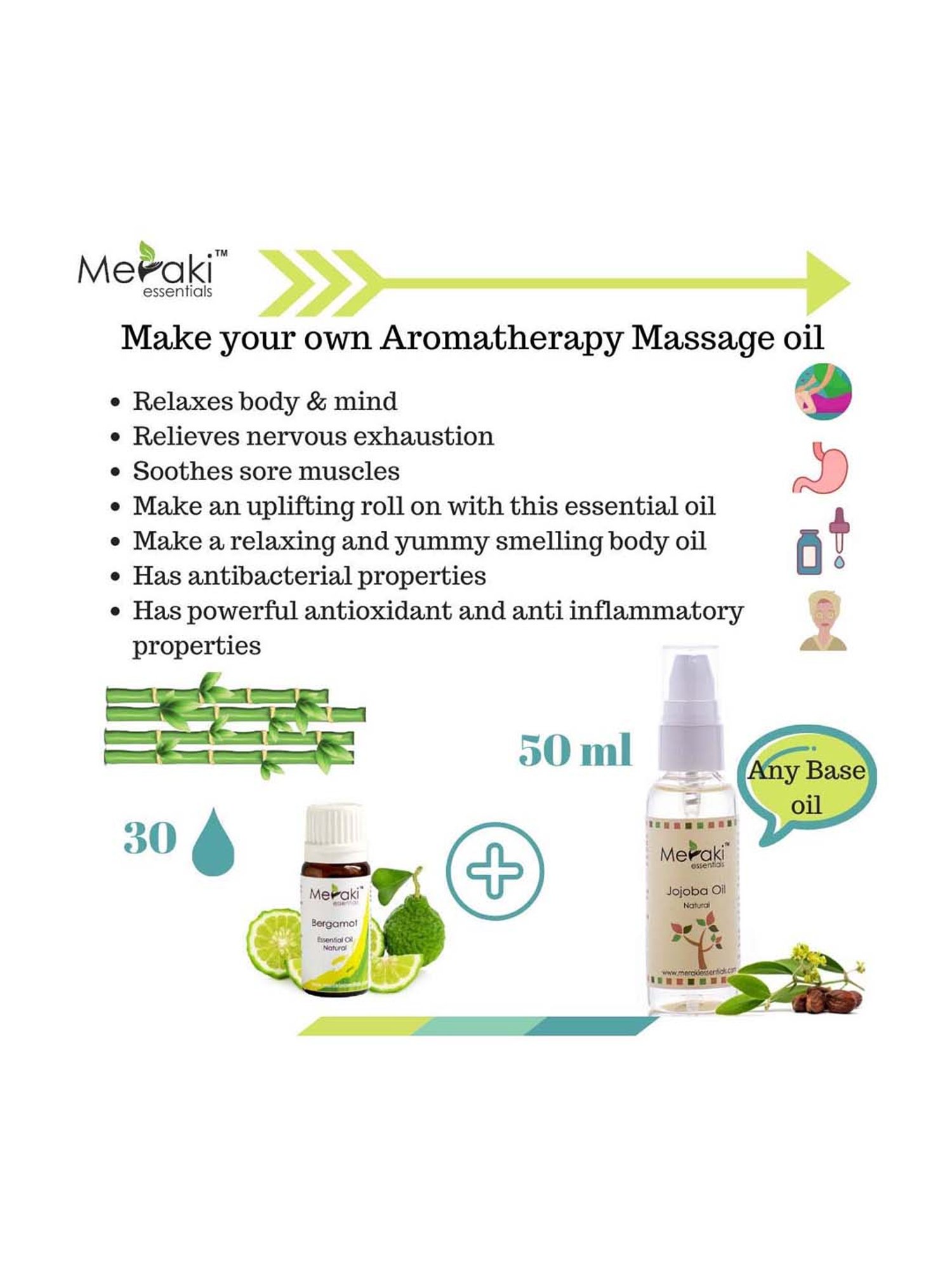 Meraki Essentials Bergamot Essential Oil - 10 ml