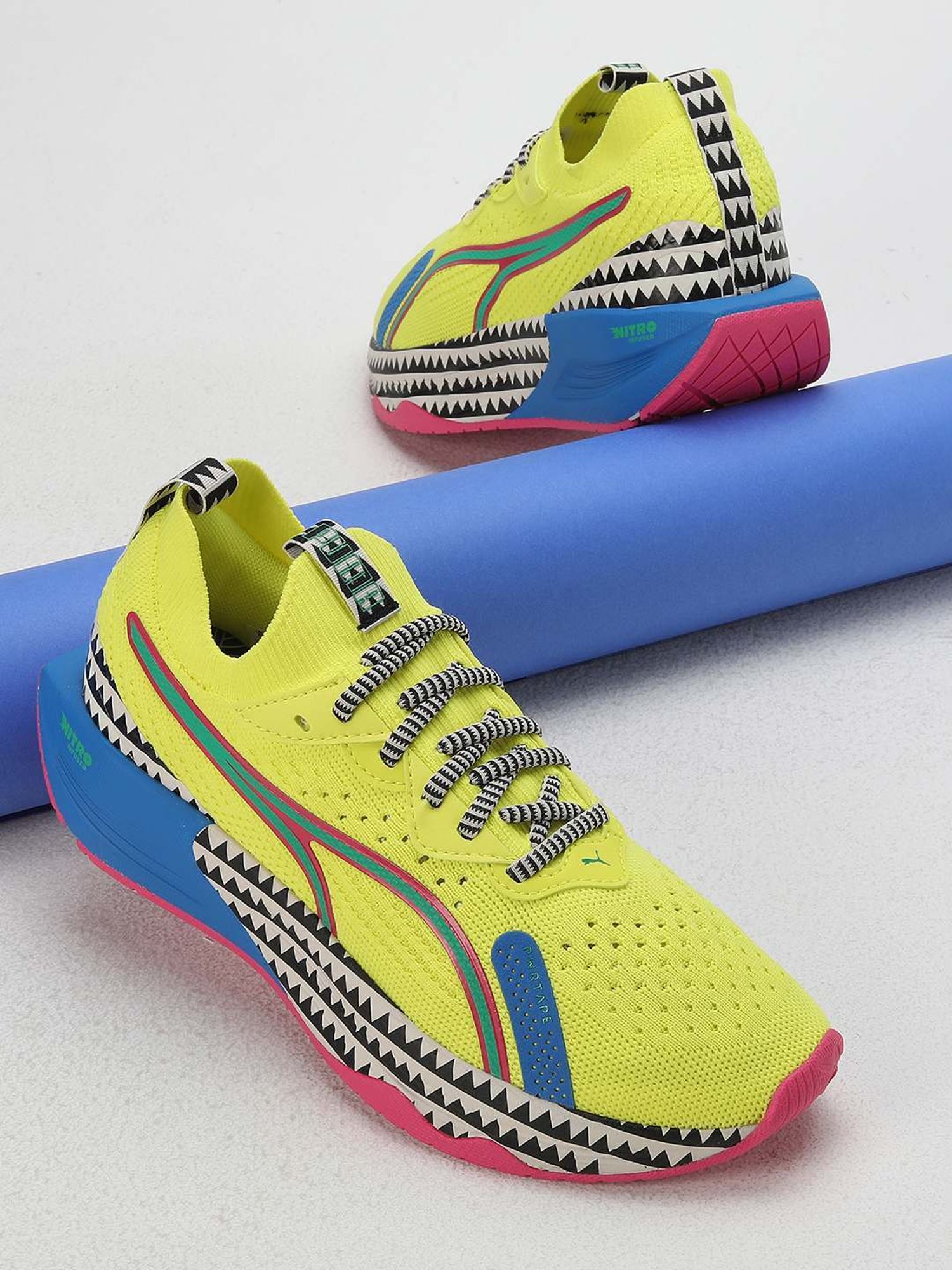 Puma Women's lemlem NITRO Luxe Lime Training Shoes