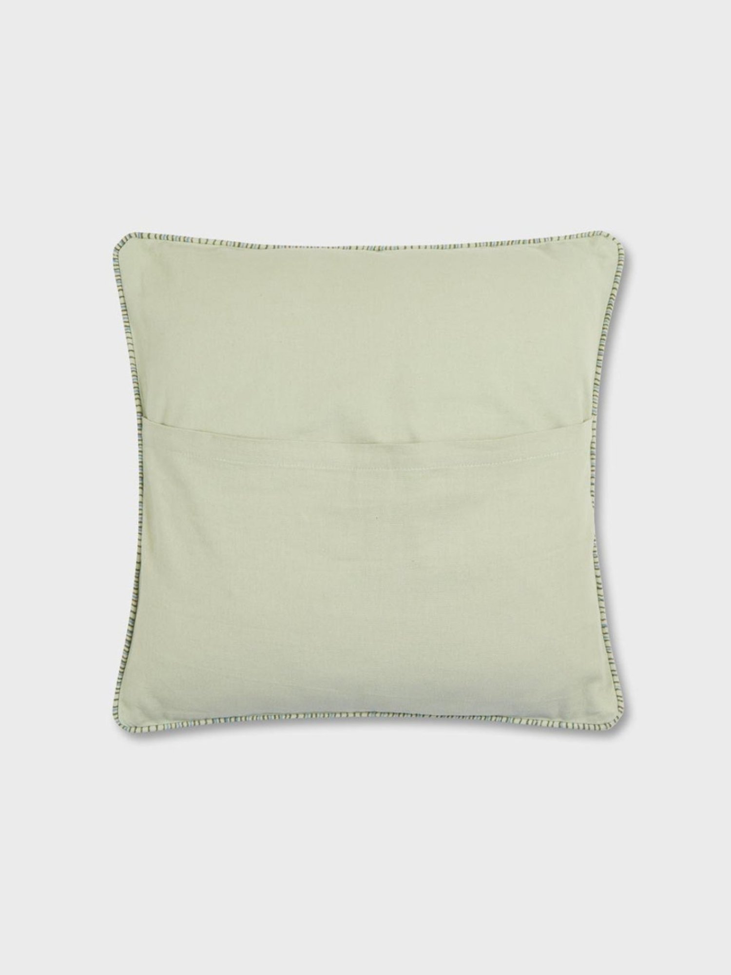 Fabindia Blue Cotton 116 TC 325 GSM Earth Files Cushion Cover