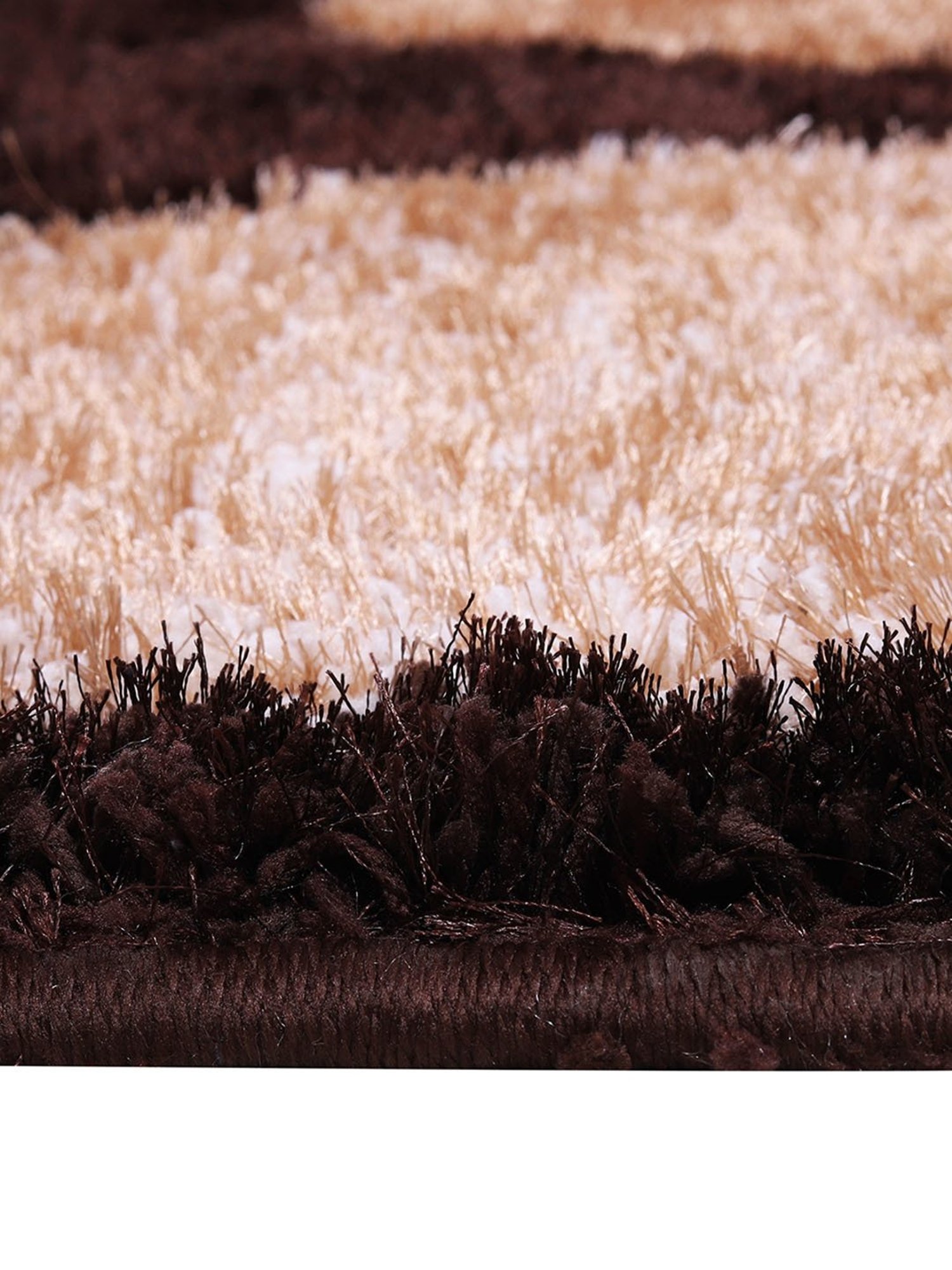 Romee Brown Polyester Geometric Carpets