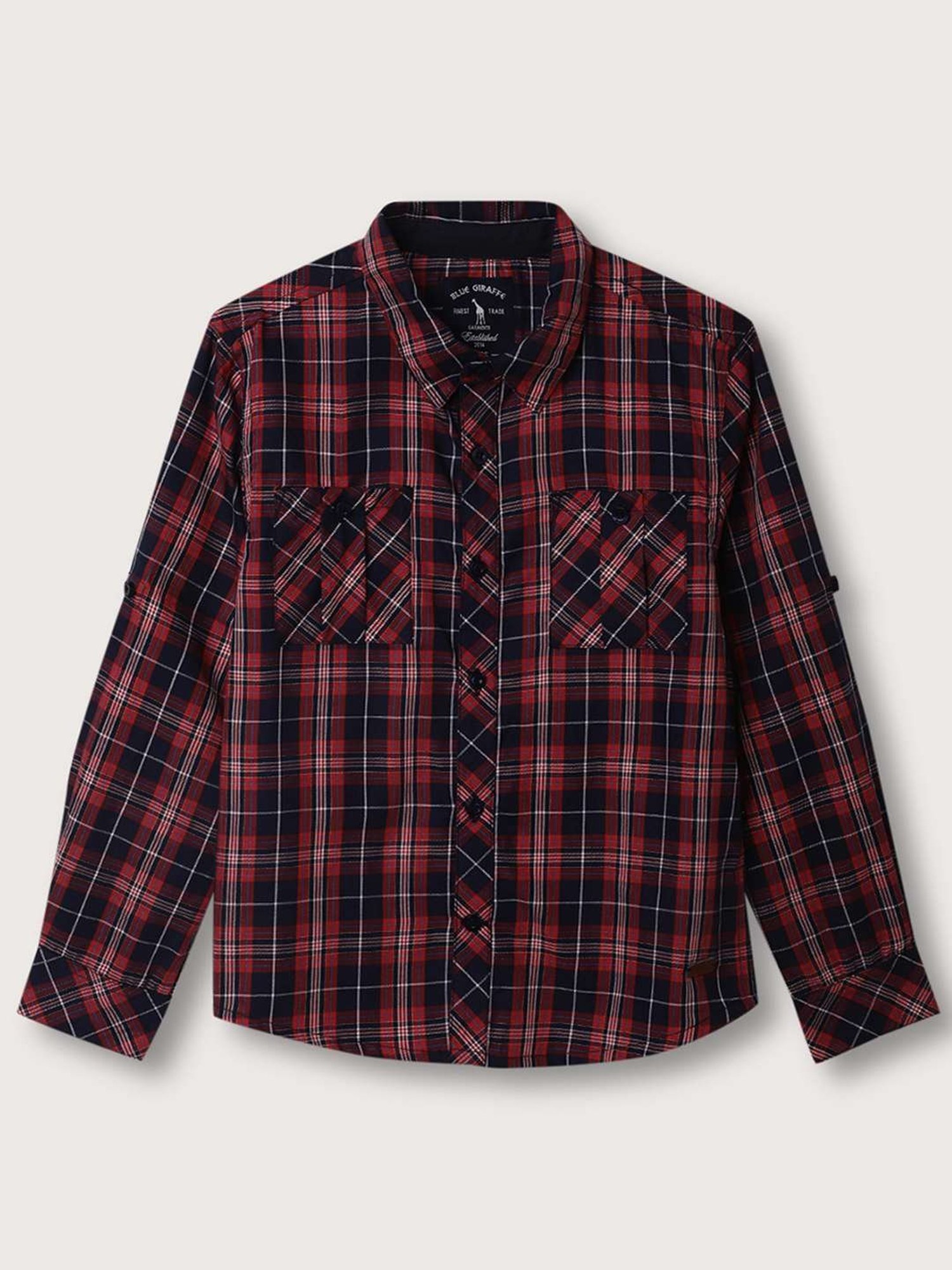 Pantaloons Baby White Cotton Printed Shirt