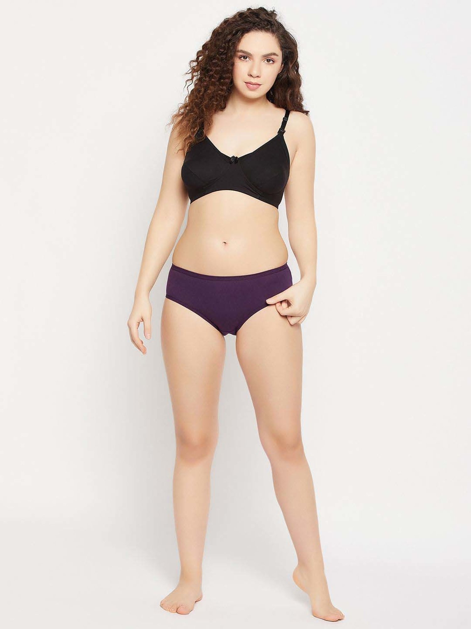 Secrets By ZeroKaata Assorted Cotton Hipster Panties - Pack Of 3