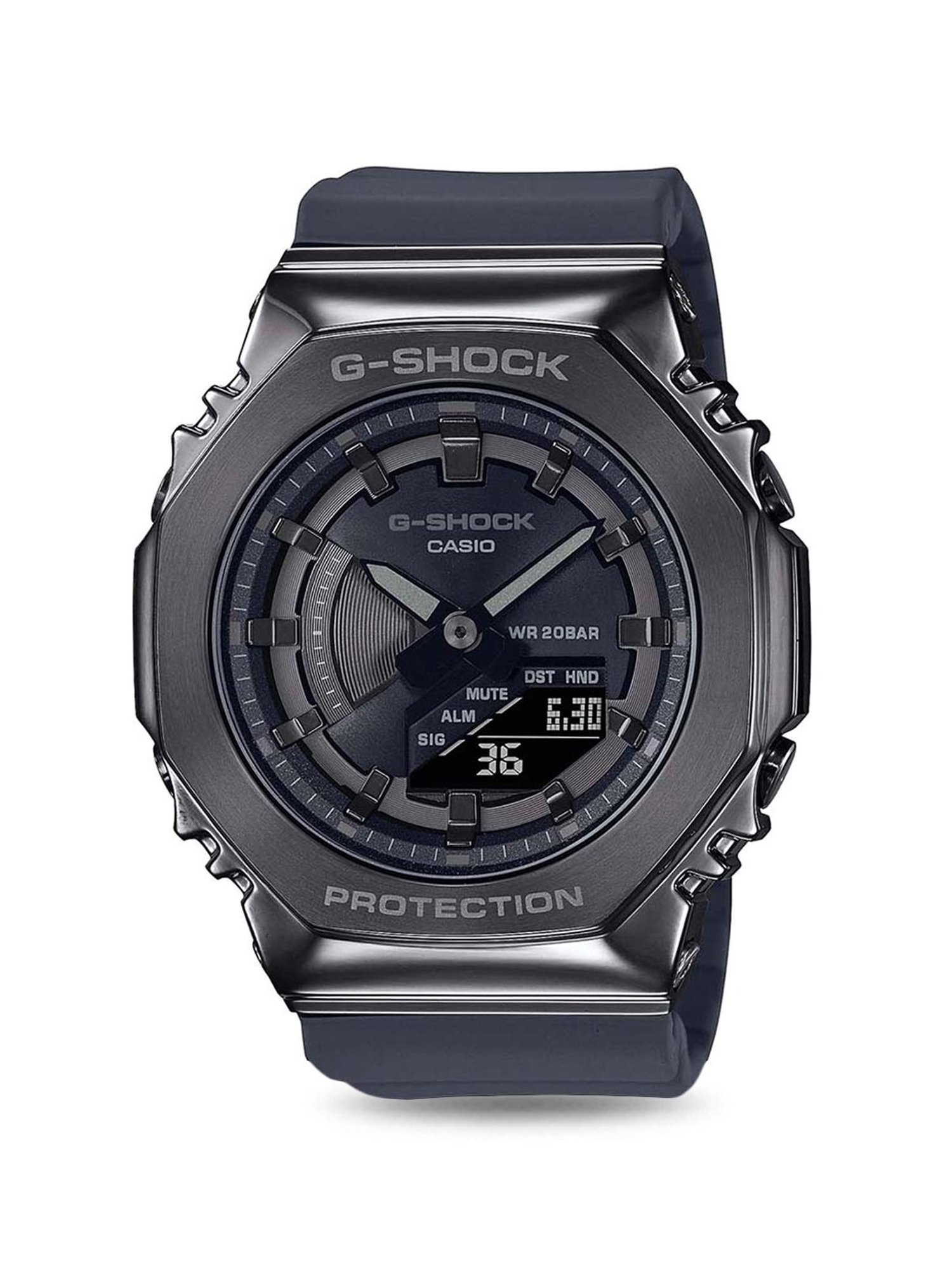 Casio G-Shock G-Steel GM-S2100B-8ADR Black Analog-Digital Dial Black Resin Strap Women's Watch G1164