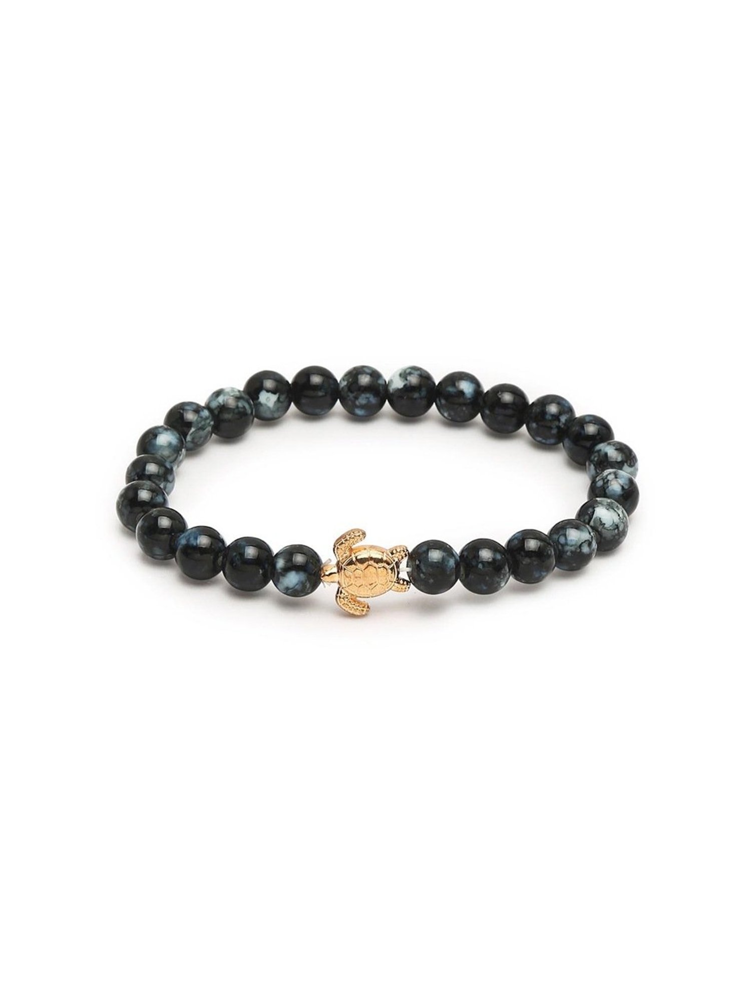 YouBella Black & Gold-Toned Flexible fit Bracelet