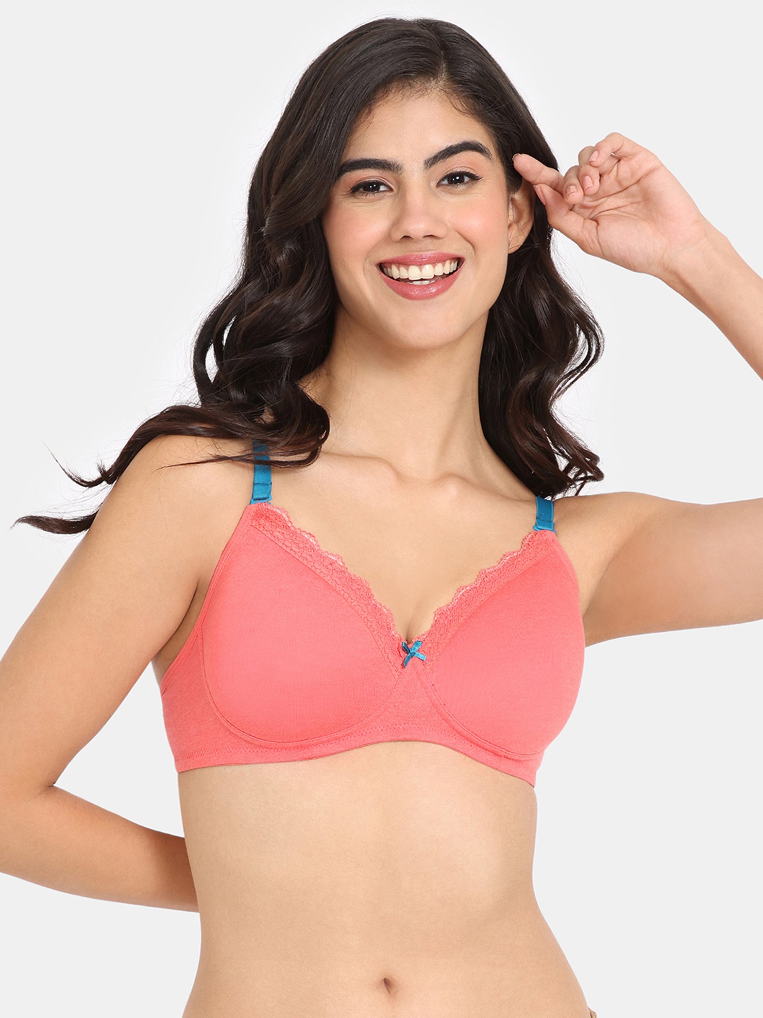 Rosaline by Zivame Pink Half Coverage T-Shirt Bra