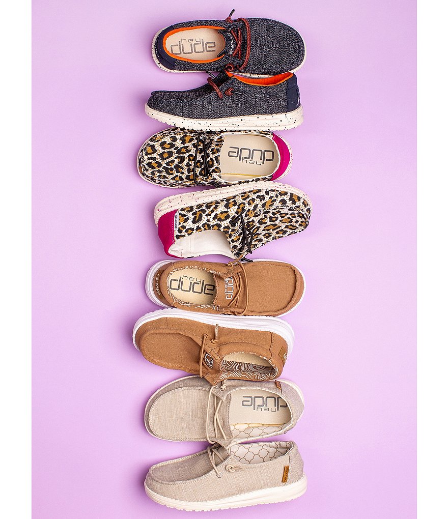 Hey Dude Girls' Wendy Cheetah Printed Washable Slip-Ons (Toddler)