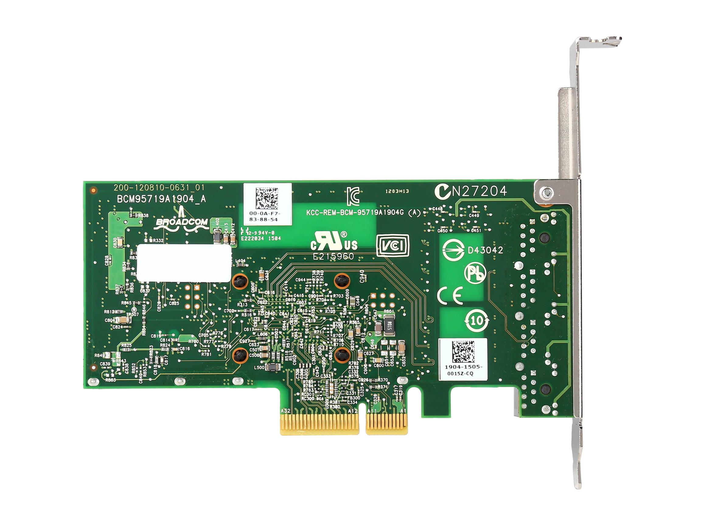Broadcom NetXtreme BCM5719-4P Quad-Port Ethernet Server Adapter PCI Exrpess 2.1 x 4