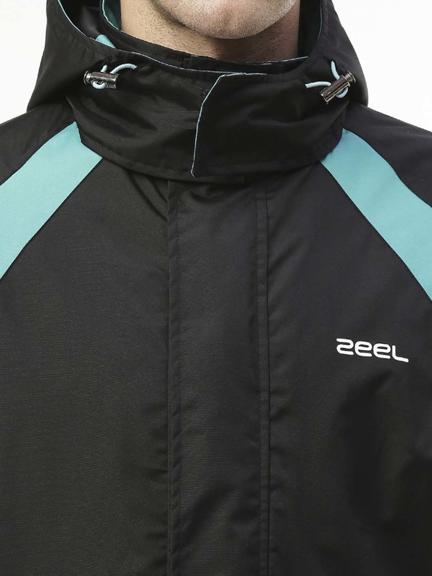 Wildcraft Red & Maroon Regular Fit Colour Block Rainwear Jacket