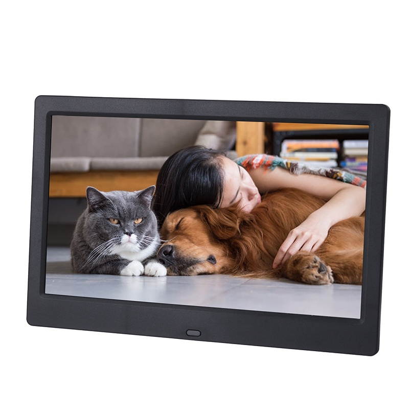 10 Inch 5V 1024x600 HD IPS LCD Digital Photo Frame Audio Video Player Support SD USB MMC MS Card With Remote Control